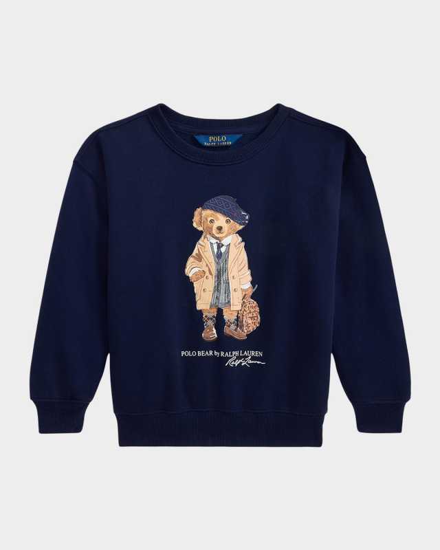 Girl's Polo Bear Fleece Sweatshirt, Size 2-